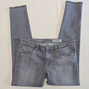 AG Adriano Goldschmied Women's Gray Legging Ankle Super Skinny. Size 29R